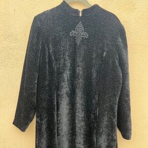 Vintage gothic black dress